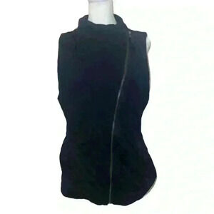 Eileen Fisher Organic Cotton Moto Vest L Petite